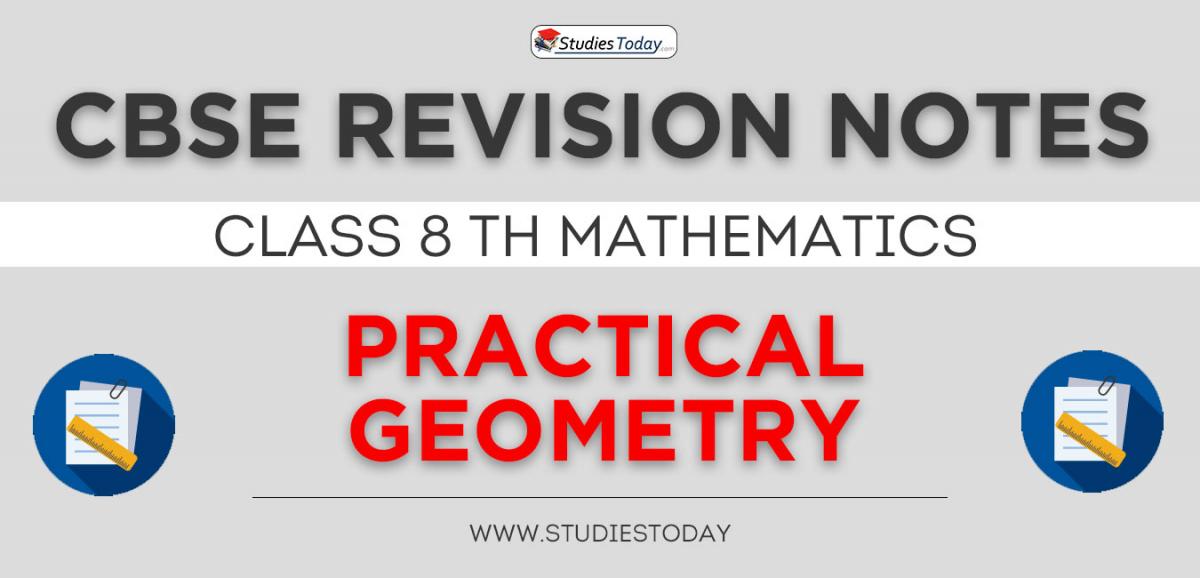 Revision Notes for CBSE Class 8 Practical Geometry