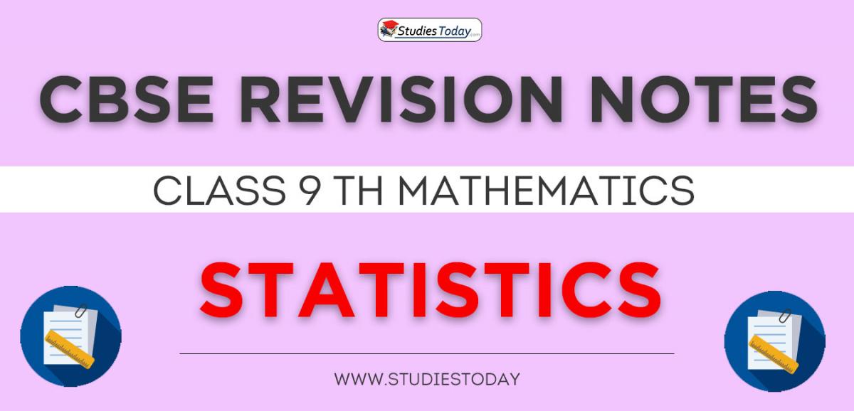 Revision Notes for CBSE Class 9 Statistics