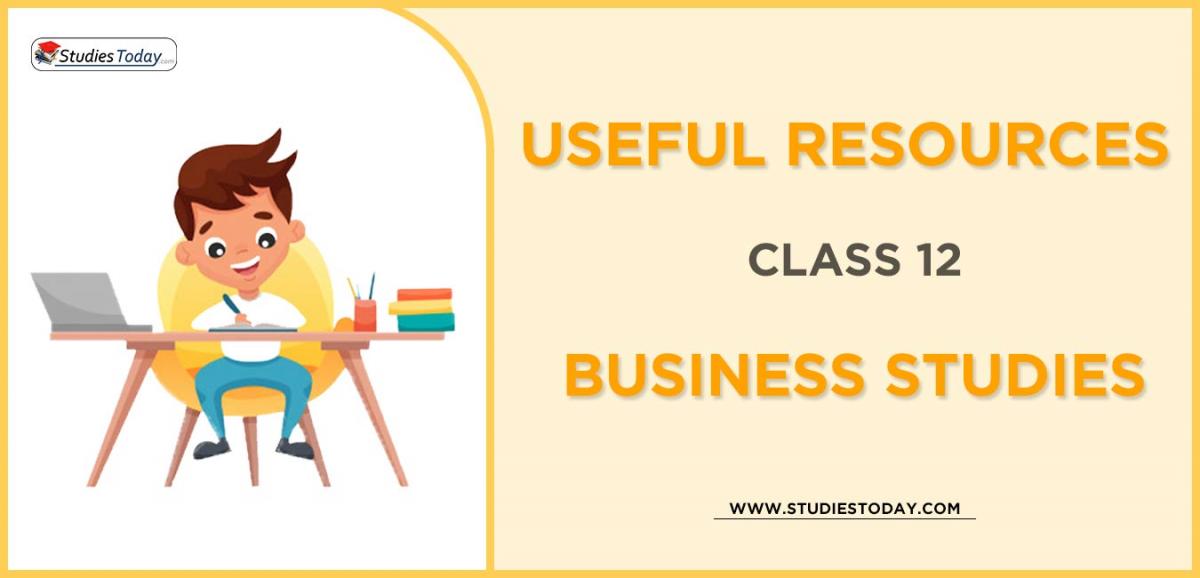 CBSE Class 12 Business Studies Useful Resources