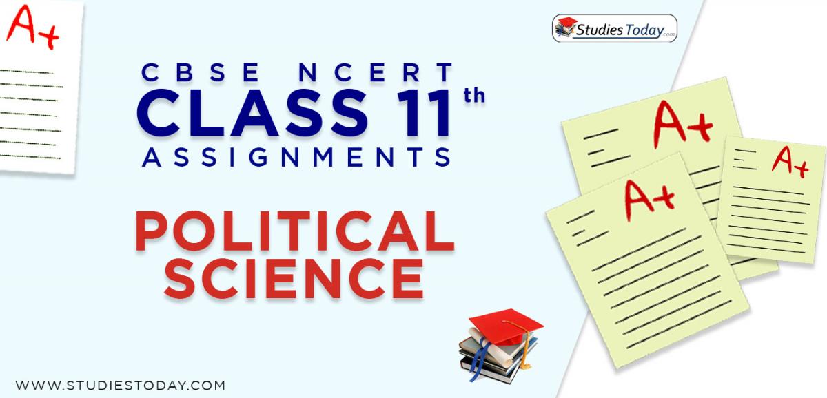CBSE NCERT Assignments for Class 11 Political Science