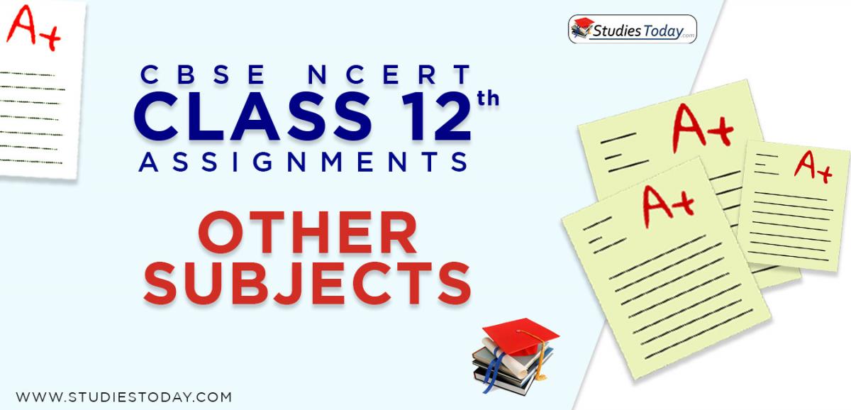 CBSE NCERT Assignments for Class 12 Other Subjects