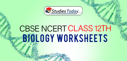 CBSE NCERT Class 12 Biology Worksheets