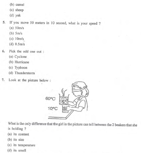 Class 7 Science MCQs (4)