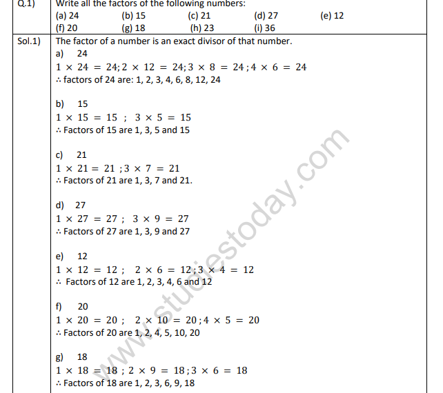 Ncert Class 6 Maths Playing With Numbers Worksheet
