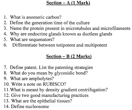 class_11_ BioTechnology_Question_ Paper_1