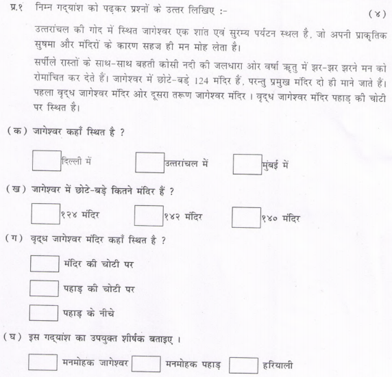 cbse class 4 hindi sample paper set n
