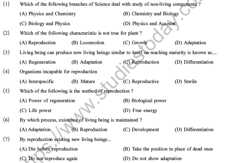 NEET Biology Classification of Living Organisms MCQs Set A