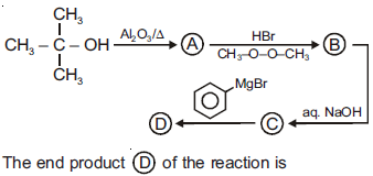 NEET Chemistry Alcohols Phenols and Ethers Online Test Set B-SB-Q7