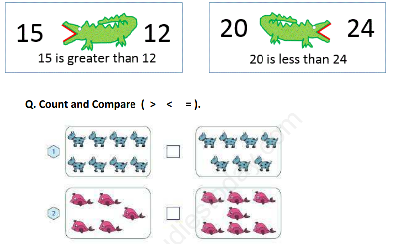 CBSE Class 1 Maths Count and Compare Assignment