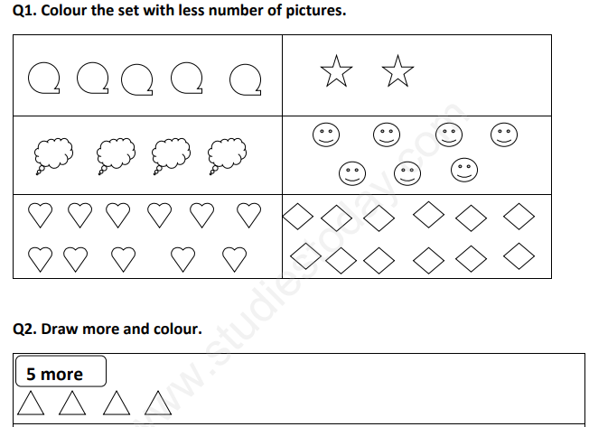 CBSE Class 1 Maths Revision Assignment Set C