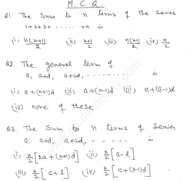 CBSE Class 10 Mathematics Arithmetic Progression Assignment Set J