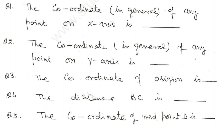 CBSE Class 10 Mathematics Coordinate Geometry Assignment Set N