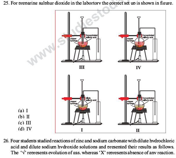 CBSE Class 10 Science MCQs Set 1-18