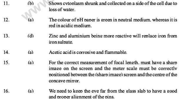 CBSE Class 10 Science MCQs Set 1-Ans1