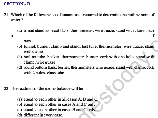 CBSE Class 10 Science MCQs Set 2-16