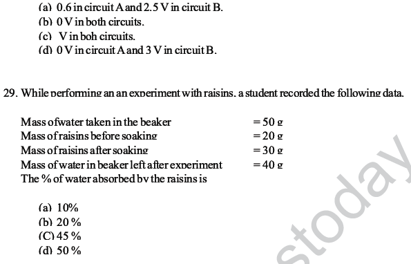 CBSE Class 10 Science MCQs Set 3-20