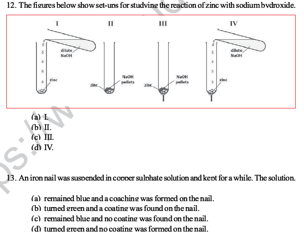 CBSE Class 10 Science MCQs Set 3-5