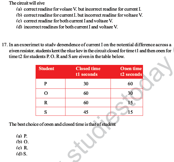 CBSE Class 10 Science MCQs Set 3-8