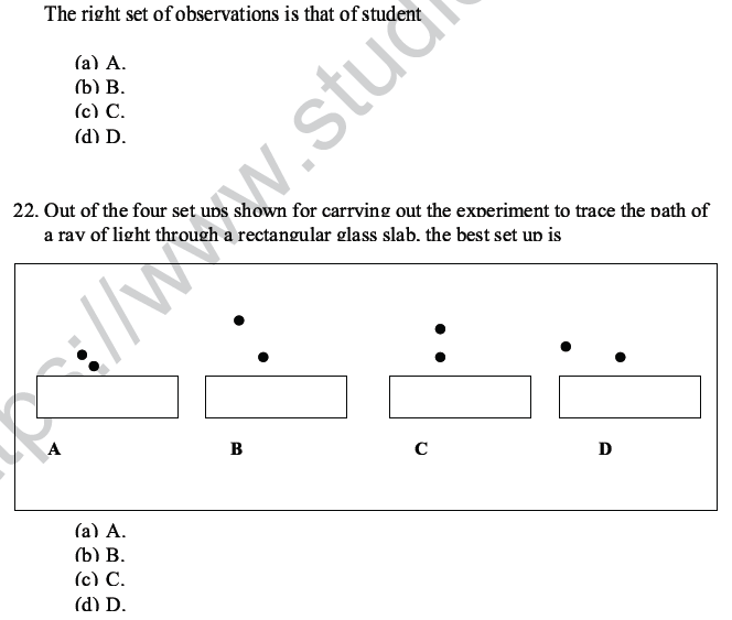 CBSE Class 10 Science MCQs Set 4-17