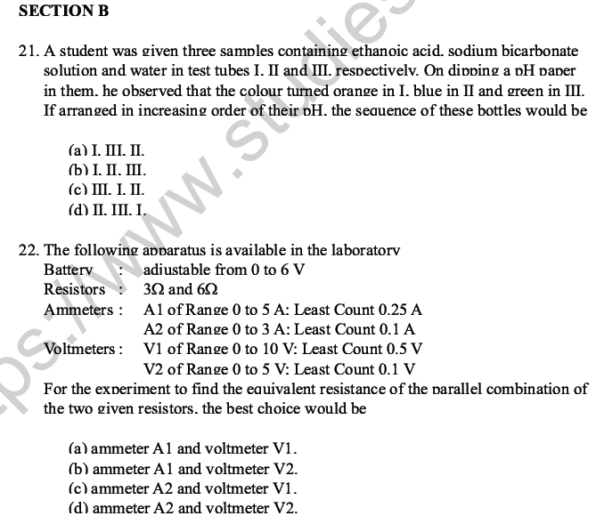 CBSE Class 10 Science MCQs Set 6-17