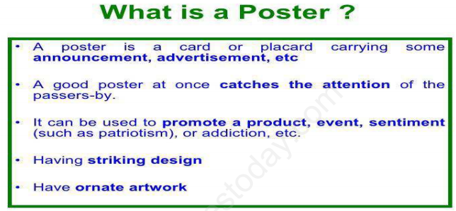 CBSE Class 12 English Posters Assignment