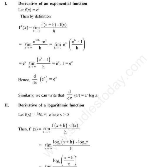 CBSE Class 12 Mathematics Continuity And Differentiability Assignment Set D