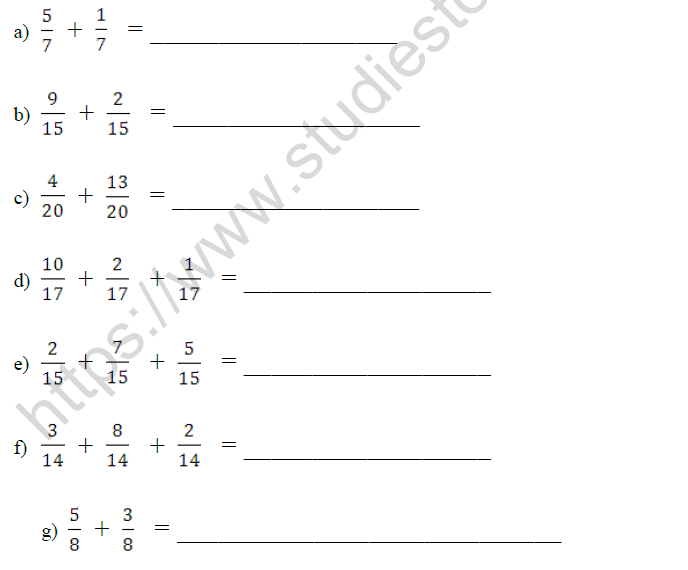 CBSE Class 3 Mathematics Fractions MCQs-12