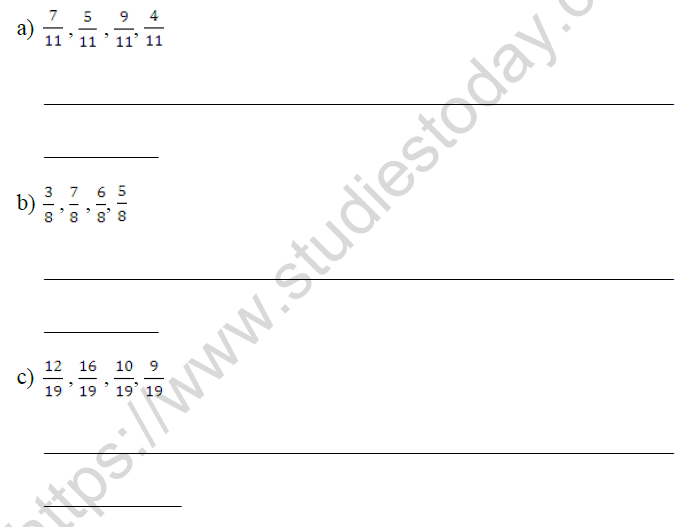 CBSE Class 3 Mathematics Fractions MCQs-9