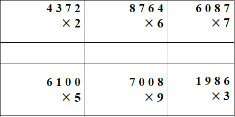 CBSE Class 3 Mathematics Multiplication MCQs