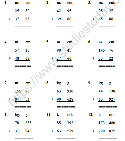 CBSE Class 3 Mathematics Who is Heavier Measurements MCQs