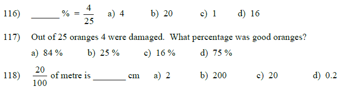 CBSE Class 5 Mathematics MCQs-5