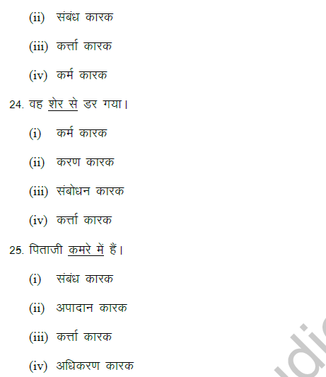 CBSE Class 9 Hindi Contextual Vocabulary MCQ-7