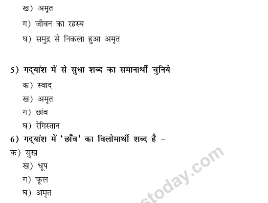 CBSE Class 9 Hindi Conventions MCQs-1