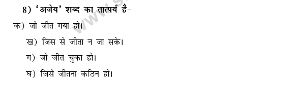 CBSE Class 9 Hindi Conventions MCQs-10