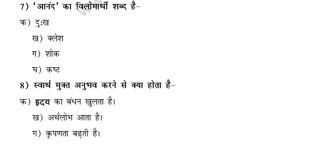 CBSE Class 9 Hindi Conventions MCQs-14