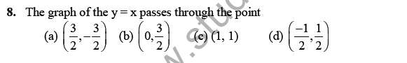 CBSE Class 9 Maths Linear Equations in two Variables MCQs Set B