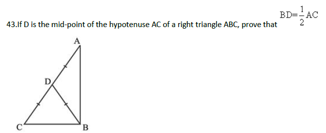 CBSE Class 9 Maths Triangles MCQs Set F-22