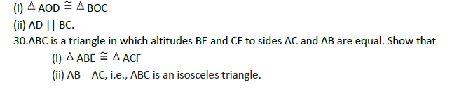 CBSE Class 9 Maths Triangles MCQs Set F-9