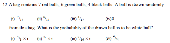 CBSE Class 9 Quantitative Stand Alone MCQs-