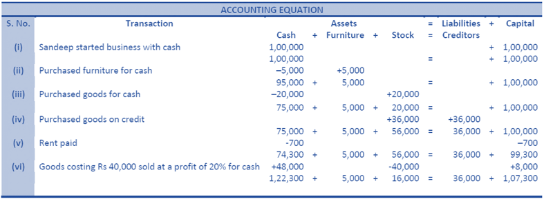 DK Goel Solutions Class 11 Accountancy Accounting Equations-Q1-Ans