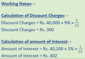 DK Goel Solutions Class 11 Accountancy Bills of Exchange-72