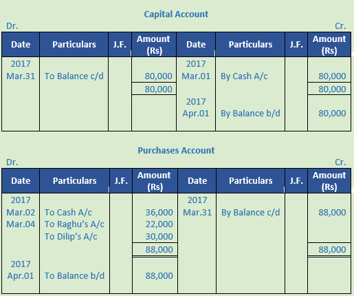 DK Goel Solutions Class 11 Accountancy Ledger-9