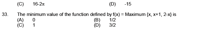 JEE Mathematics Application of Derivatives MCQs Set B-12