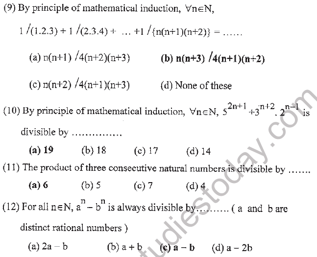 JEE Mathematics Binomial Theorem MCQs Set D-1