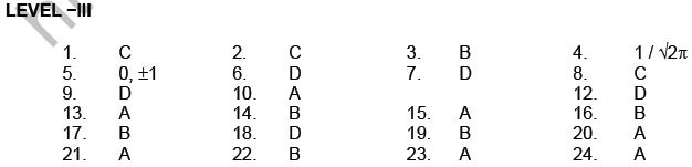 JEE Mathematics Limits Continuity and Differentiability MCQs Set A-Lev3-Anss