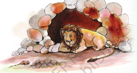 NCERT Class 1 English Raindrops The Lion and The Mouse