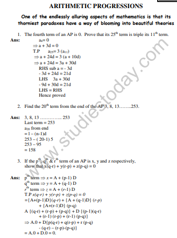 CBSE_Class_10_maths_Arithmetical_Progression_Set_B_1