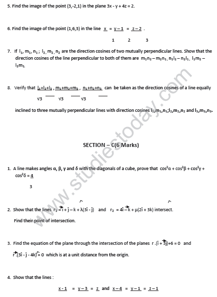 CBSE_Class_12_mathematics_3_Dimensional_Geometry_Set_B_3