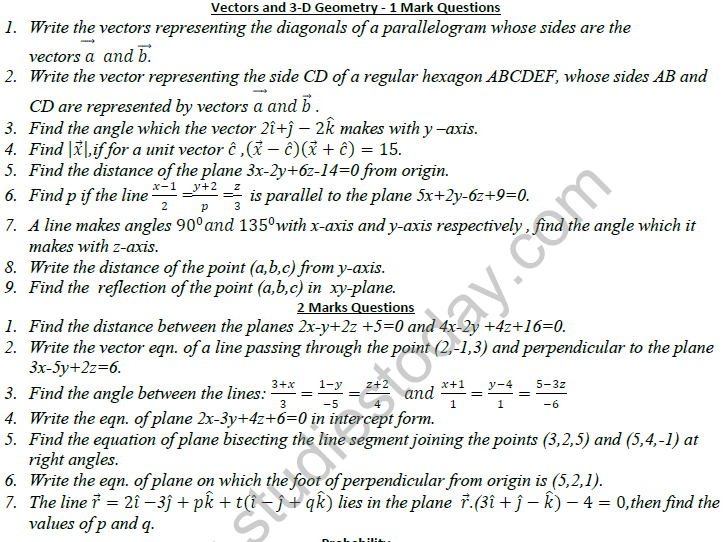 CBSE_Class_12_mathematics_3_Dimensional_Geometry_Set_C_1