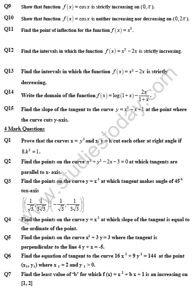 CBSE_Class_12_mathematics_Application_of_Derivatives _Set_B_2